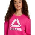 thumbnail image 3 of Reebok Girl's Game Day Fleece Crewneck, Sizes 4-18, 3 of 5