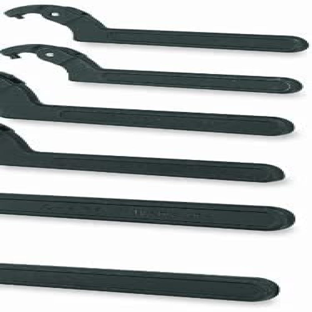 JH Williams WS-476 6-Piece Adjustable Pin Spanner Wrench Set 