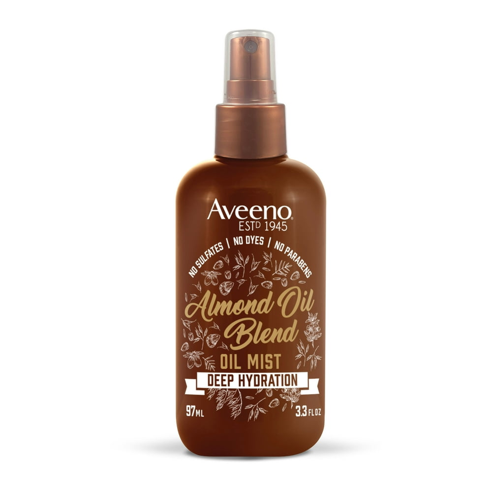 Aveeno Deep Hydration Almond Oil AntiFrizz Hair Mist for Dry Damaged