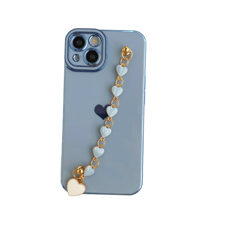 Allytech for iPhone 11 6.1 Inch Love Crystal Stone Chain Case
