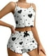 thumbnail image 3 of MKLEKYY conjunto de Pijama Deportivo para Mujer, Camisola, Lencería, Top y Pantalones Cortos con Estampado de Lechuga, 3 of 3