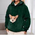 thumbnail image 4 of Christmas Sweatshirt Pet Care Hoodie Fleece Petcare Hoodie Pet Carrier Hoodies Kangaroo Pouch Hoodies with Dog Cat Pouch For Women Ugly Christmas Sweater, 4 of 8