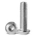 thumbnail image 1 of HAHDAXIA M6-1.0 x 25mm Button Head Socket Cap Bolts Screws， 304 Stainless Steel 18-8， Allen Socket Drive， Full Machine Threads, Quantity 25, 1 of 7