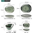 thumbnail image 2 of vancasso, Series Starry, 22-Piece Stoneware Dinnerware Set, Green Dinner Set, Service for 8, 2 of 7
