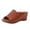 Brown, variant on Womens Clearance under $10 2025 Clearance! asdoklhq Women's Slippers,Women's Casual Hollow Out High Heels Thick Platforms Shoes Slippers
