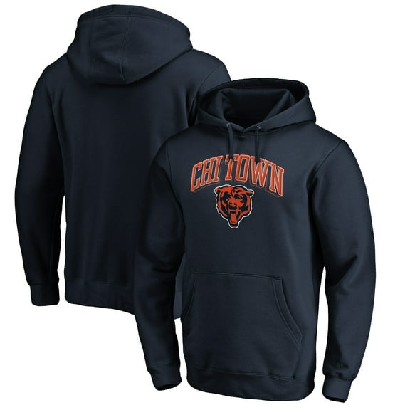 Men's Navy Chicago Bears Hometown Collection Chi Town Pullover Hoodie