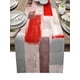 thumbnail image 1 of Table Runner Smile Sunflower con grafiti abstracto, rojo y marrón, 1 of 9
