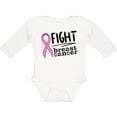 thumbnail image 3 of Inktastic Fight Breast Cancer Pink Ribbon Boys or Girls Long Sleeve Baby Bodysuit, 3 of 5