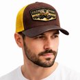 thumbnail image 5 of KNITE Gorra Farmer Rooster Gold Trucker Hombre Ajustable Estilo Rancho Gallo Oro, 5 of 5