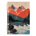 thumbnail image 7 of FORMRS 1-Subject Spiral Notebook 8" x 5" College Ruled 60 Refillable Sheet A5 Hard Cover, Mountains at Dawn, 7 of 7