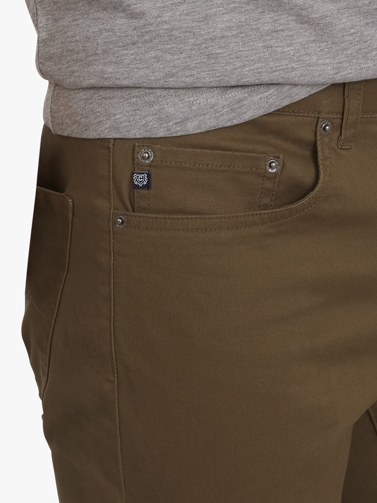 Chaps Men's & Big Men's Stretch Twill 5-Pocket Pant, Sizes 30-42