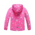 thumbnail image 2 of MGEOY Boys Girls Rain Jackets Lightweight Waterproof Hooded Cotton Raincoats Windbreakers for Kids, 2 of 8