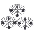 thumbnail image 1 of 3X Support de Pot de Fleurs en Métal Chariot Caddy sur Roues Outils de Jardin Intérieur Extérieur, 1 of 8
