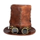 thumbnail image 3 of Steampunk, sombrero de Jazz, equipo Retro Steampunk con gafas, sombrero estilo Steampunk gótico de cuero PU, tocado para Cosplay de, 3 of 9