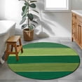 thumbnail image 3 of Green Teal Wooden Grain Round Area Rug 4Ft Washable Circle Rugs for Bedroom Dining Room, Farmhouse Country Vintage Geometric Non-Slip Carpet Floor Mats Indoor Outdoor Carpet Runner Home Decor, 3 of 8