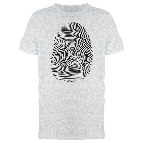 Finger Print Silhouette T-Shirt Men -Image by Shutterstock, Male Large
