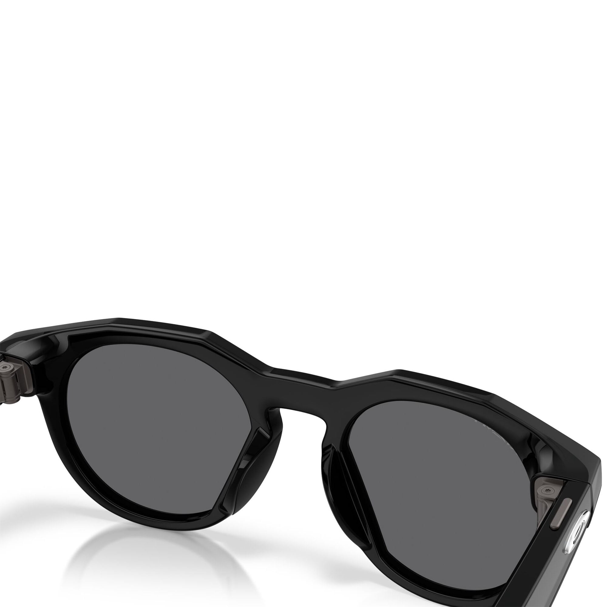 Oakley AI Smart Meta HSTN Sunglasses with Charging Case, Black/Prizm Black Polarized, Size 51