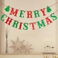 thumbnail image 2 of Pancarta de Feliz Navidad, banderas colgantes, diseño de escenas, decoraciones navideñas creativas para Copo de nieve, 2 of 9