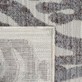 thumbnail image 6 of Laddha Home Designs 5' x 7' Damask Ikat Power Loomed Indoor Outdoor Area Throw Rug - Blue and Gray, 6 of 9