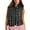 Black, variant on Lentta Womens Checkered Sherpa Vest Sleeveless Winter Fleece Jacket High Neck Zip Up Plaid Gilet