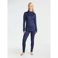 thumbnail image 2 of ClimateRight by Cuddl Duds Women's Thermal Guard Base Layer Mock Neck Top, Sizes XS to 4X, 2 of 5