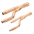 thumbnail image 1 of Unique Bargains 33T Refrigeration Y Branch Set, Copper Y Joint Fits with Insulation for Central Air Conditioning System, 1 of 5