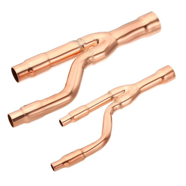 Unique Bargains 33T Refrigeration Y Branch Set, Copper Y Joint Fits with Insulation for Central Air Conditioning System