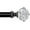 Black( With Foil), variant on Curtain Rods for Windows 28 to 48 Inches, Telescoping Splicing 3/4 Curtain Rod 32 to 43 Inch, Decorative Single Drapery Rod with Acrylic Finial, Champagne Gold