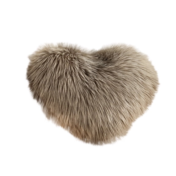 Hwkond Throw Pillows for Bed Heart Shaped Throw Cushion Plush Pillows Gift Home Sofa Decoration,Gray