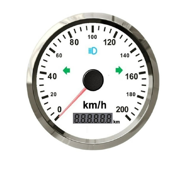 85mm GPS Speedometer Odometer 200km/h GPS Speed Gau For Car Snowmobile Motorcycle Milea Adjustable 12V/24V ,Universal Compatibility