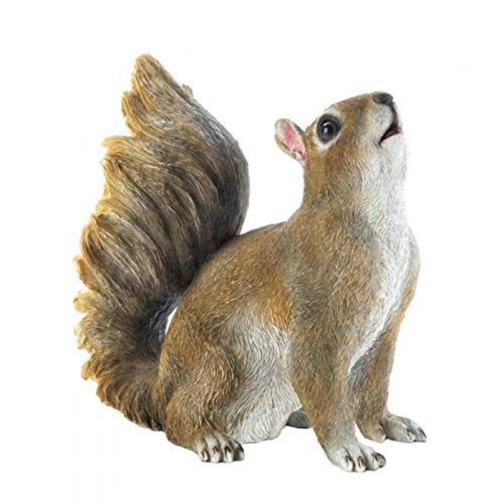 Squirrels Bushy Tail Squirrel Figurine Cute Animal Statue Whimsical