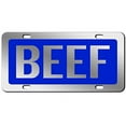 thumbnail image 4 of JASS GRAPHIX Royal Beef License Plate Brushed Aluminum ACM Car Tag - Available in Several Colors. Perfect for Cattle Farmers, 4 of 4