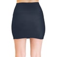 thumbnail image 4 of Vivian's Fashions Skirt - Knit Denim Mini Skirt (Junior and Junior Plus Sizes), 4 of 5