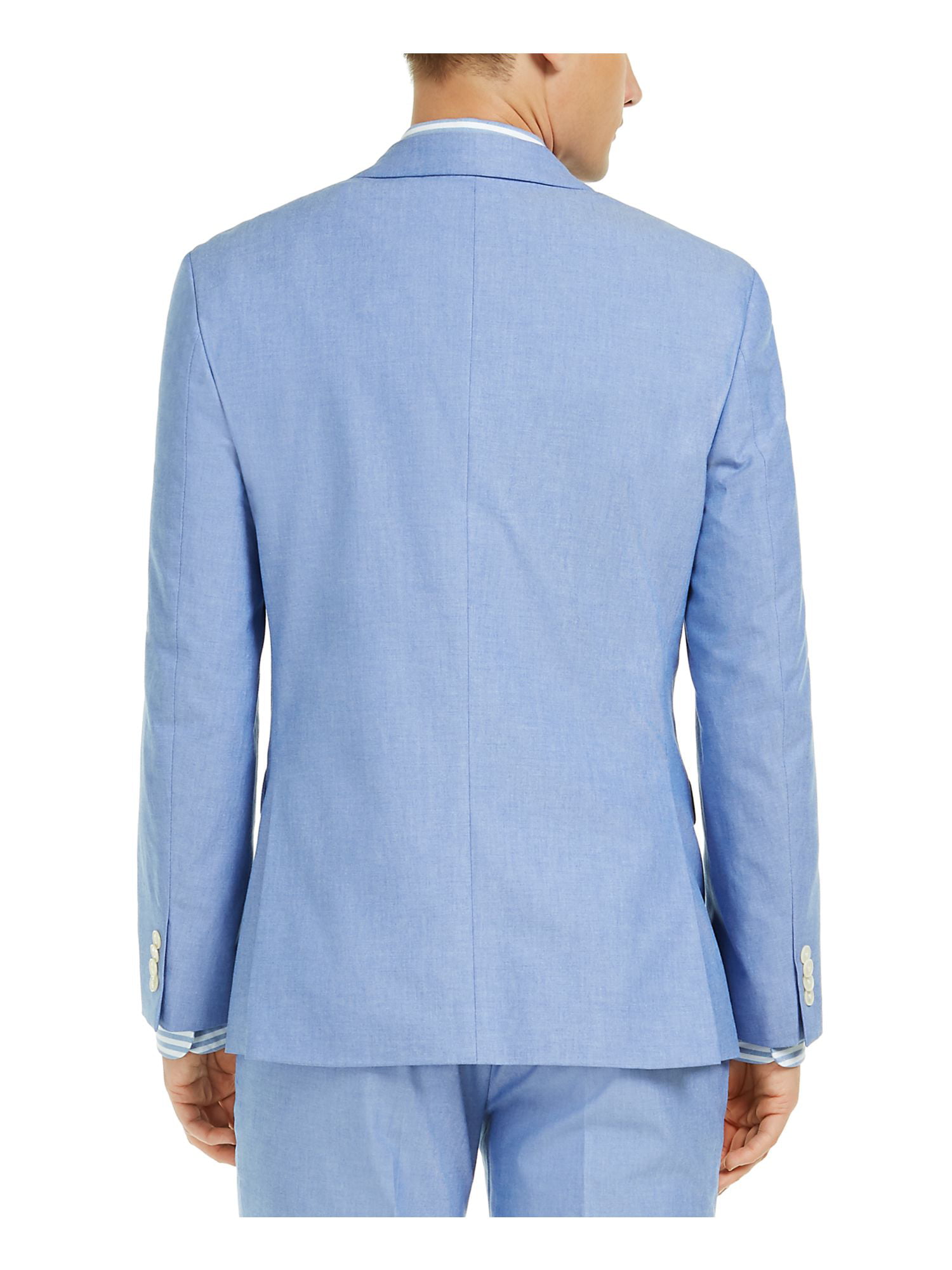 Original mangfoldighed nægte TOMMY HILFIGER Mens Blue Single Breasted, Stretch, Regular Fit Chambray  Suit Separate Blazer Jacket 42L - Walmart.com