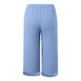 thumbnail image 4 of WILLBEST Pantalones Casuales elegantes para Mujer con Cintura Elástica y Bolsillos para Uso Diario, Ideales para Actividades al Aire Libre En Primavera y Verano. Mediana, 4 of 4