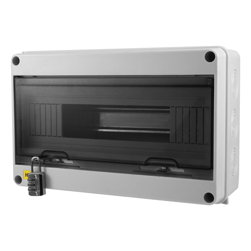 HT Series Junction Box 15WAY IP65 Waterproof Distribution Box Outdoor ABS Electrical with Lock for Circuit Breaker