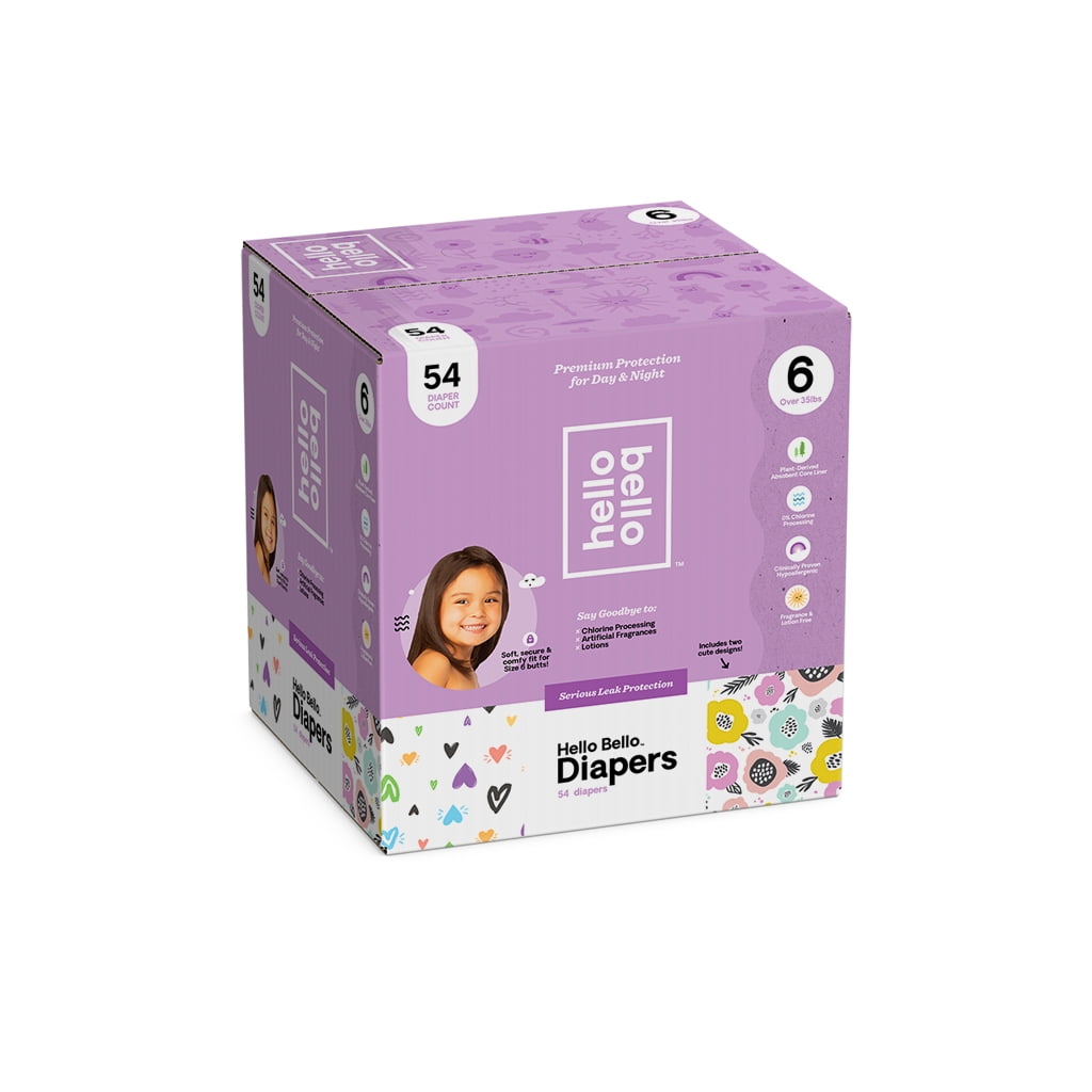 Hello Bello Diapers Club Box Be Still my Hearts/Spring Blooms Size