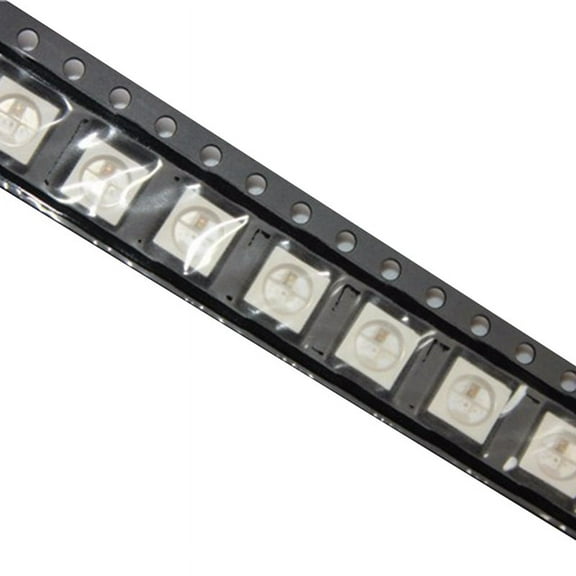 500Pcs WS2812B (4Pins) LED Chip 5050 RGB SMD White Version WS2812 Individually Addressable Digital Pixels DC5V,500 x WS2812B RGB LED Chip,White