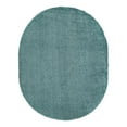 thumbnail image 3 of Unique Loom Solid Shag Collection Area Rug (7' 10" x 10' Oval Light Slate Blue), 3 of 7
