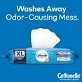 thumbnail image 2 of Cottonelle XL Flushable Large Adult Wet Wipes, 4 Flip-Top Packs, Flushable Hypoallergenic Wipes - 240 Total (4 Packs of 60), 2 of 5