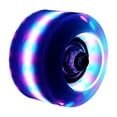 thumbnail image 3 of Roues de Patinage Rondes à DEL Lumineuses Clignotantes pour Quad, Réduisant la Friction, Brillantes, à Double Rangée, Accessoires de Patinage pour l'Extérieur, Rose/bleu, 3 of 7