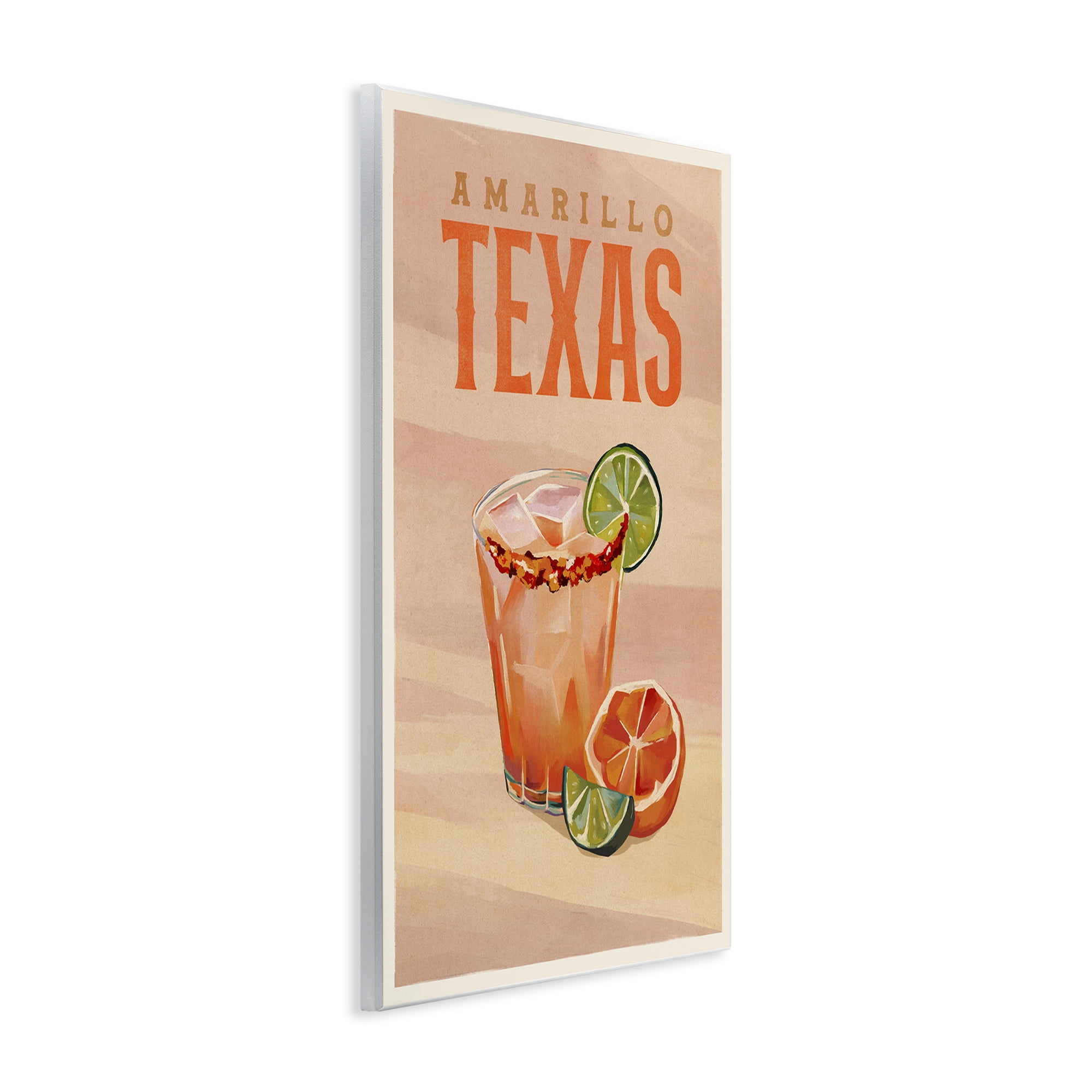 Stupell Industries Amarillo Texas Cocktail Food & Beverage Painting Unframed Art Print Wall Art, 10 x 15
