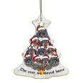 thumbnail image 1 of Colgante de árbol de Navidad creativo de madera pintada, decoración colgante navideña para el hogar, el perro negro 8, 1 of 5