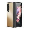 thumbnail image 2 of Nalacover Slim Case for Samsung Galaxy Z Fold4, Stainless Steel Metal + Silicone/TPU Full Coverage Lens Protection Shockproof Case, Military Grade Drop Resistant Case for Galaxy Z Fold4, Gold, 2 of 6