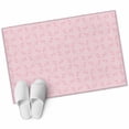 thumbnail image 2 of 2x3 Door Mat Rug, Pink Morocco Non-Skid Rubber Backing Large Rectangle Rugs - Living Room Bedroom Home Office, Geometric Leaf Diamond Lattice Abstract Indoor Floor Mat Carpets Washable Rug, 2 of 9
