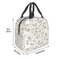 thumbnail image 3 of Sikiie Vintage Stylized White Color Lunch Bag for Women & Men Adult Insulated Lunch Box, Food Lunch Containers Lunch Tote Bags for Work, Travel, Outdoor, 3 of 8