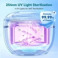 thumbnail image 6 of XIRQI 2026 New Dental Ultrasonic Retainer Cleaner Machine - 45Khz Dental Cleaning Pod with 4 Modes,Digital Timer & 200Ml Capacity for Denture,Mouth Guard,Night Guard,Braces,Toothbrush Head & Jewelry, 6 of 7