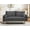Gray, variant on US Pride Furniture Villeda 58''W Polyester Square Arms Loveseat Black