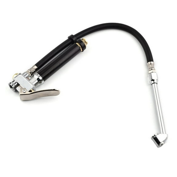 TINYSOME Dual for Head Commercial Tire Inflator Air Chuck Pressure Gauge for Car Truck