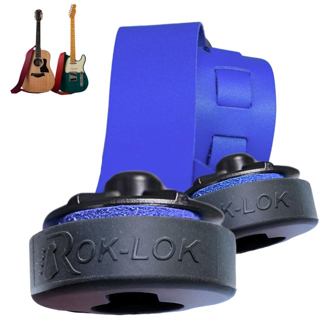 Rok Lok PRO â?? Universal Quick-Change Guitar Strap Lock System â?? Rubber coated for Finish Protection â?? No Tools, No